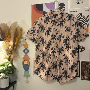 Arizona Jean Co. Toucan Palm Button-Up Shirt – Size L